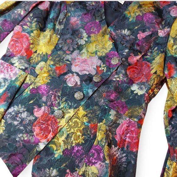Vintage Nu-Mode Floral Fitted Jacket - Picture 4 of 9